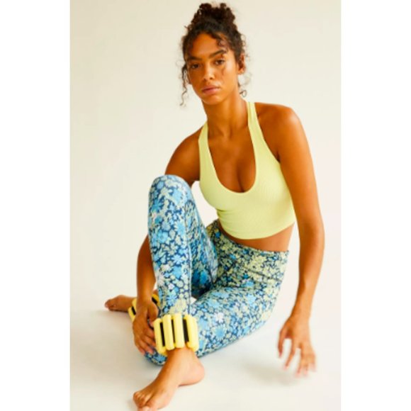 NEW FP Movement $98 XS Lose Control Leggings Navy Floral Ditsy free people - Picture 5 of 6